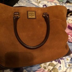 Dooney and Bourke suede and leather purse.